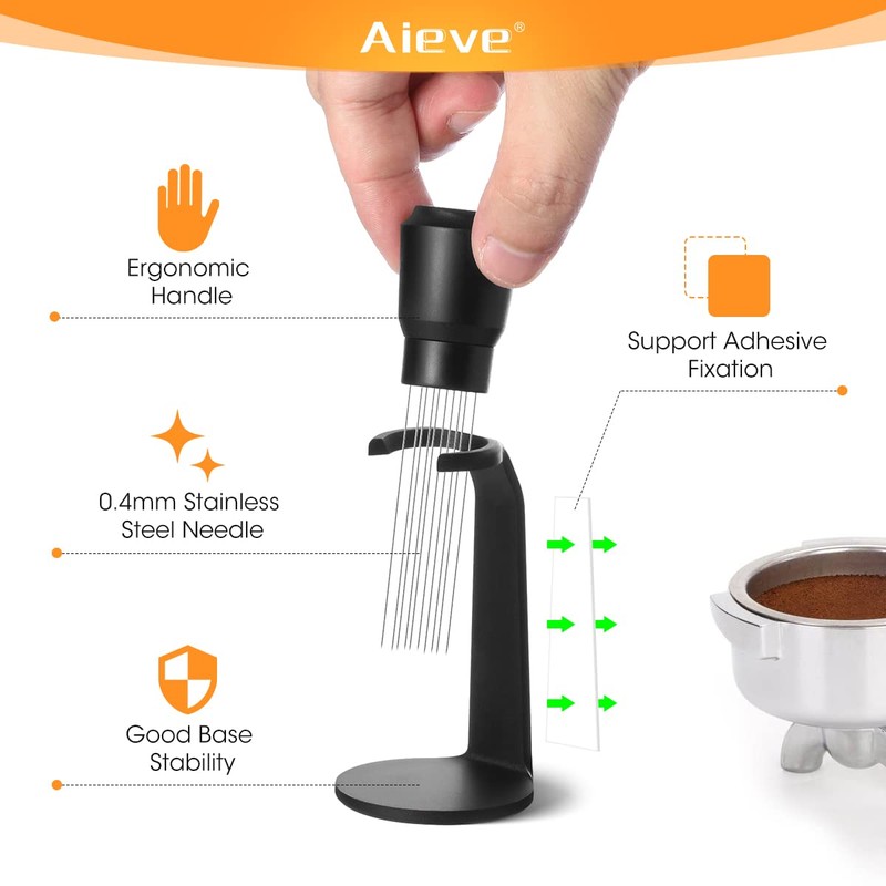 AIEVE WDT Tool, Espresso Distribution Tool Coffee Distributor Needle with