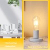 Powice Lamp Holder E27 with Switch, E27 Socket White with