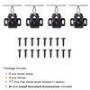 Keenkee 4 PCS Cabinet Latch Double Roller Catch Hardware for
