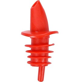 (12-PCS-Red) Free Flow Liquor Pourers Bottle Pour Spouts Speed Pourers