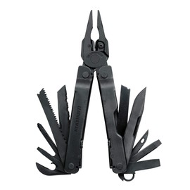 LEATHERMAN, Super Tool 300 Multitool with Premium Replaceable Wire Cutters and Saw, Black with MOLLE Sheath