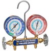 Yellow Jacket 42005 Manifold with 3-1/8" Color-Coded Gauges, psi, R-22/134A/404A