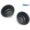 SeaLux Marine Stainless Steel Drink Cup Holder with Carbon Fiber