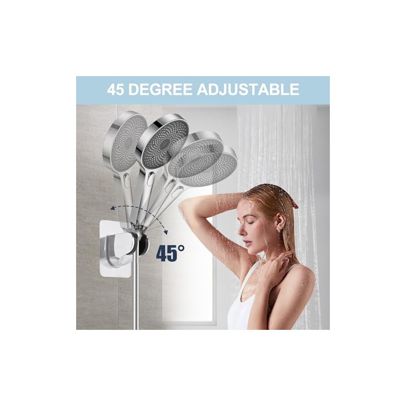 Shower Head Holder, Strong Adhesive and Waterproof Shower Head Holder