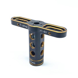 KingVal Aluminum 17mm Wheel Hex Nut Driver Wrench Socket Tool for 1/8 RC Car Truck Truggy (Black-Gold)