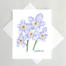 Forget-Me-Not Note Card
