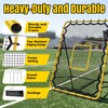 3.7 x 4.8FT Soccer Baseball Rebounder Net, Softball Lacrosse Pitch