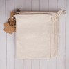 Marubhumi Cotton Storage Bags with Drawstrings X-Large 14x17 Multipurpose 6