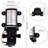 CAMPLUX Water Pump 1.6GPM/3.3GPM 12V DC Diaphragm Self-Priming RV Motorhome