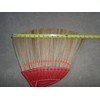 Vietnamese Soft Fan Straw Broom with Red Plastic Tube Handle
