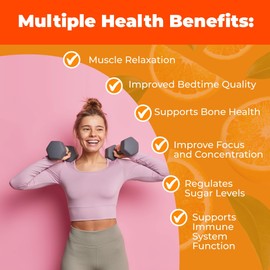 NutraPep Magnesium Glycinate Gummies for Kids & Adults Women & Men - Sugar Free Gluten Free Non-GMO Vegan Chewable Supplement (2 Pack)