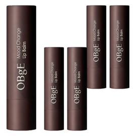 OBge mood change lip balm, natural red (blueberry), 5 pcs / OBge 무드 체인지 립밤, 내추럴 레드(블루베리), 5개