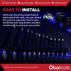 Olsa Tools Wall Mount Wrench Organizer - Rotating Clip Rack
