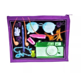 Main Street Totes Zipper Cosmetic Bag X-Ray Camera