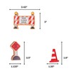 16 Pc Wooden Construction Signs and Traffic Cones - Construction