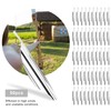 50Pcs 2.4in Arrows Vanes DIY Spiral Feather Wing Competitive Bow