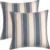 FSZhenZuan Pack of 2 Cushion Covers 45x45cm Decorative Blue Striped
