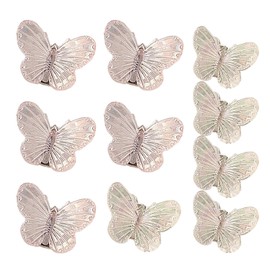 Pack of 10 Bow Hair Clips, Colourful Bow Hair Clips, Mini Hair Clips, Cute Hair Accessories for Girls, Alligator Clips, Pony Clips, Braided Hair Accessories