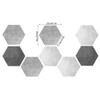 Sanpyl Decorative Sticker Hexagonal Floor Sticker PVC Sticker Pack of