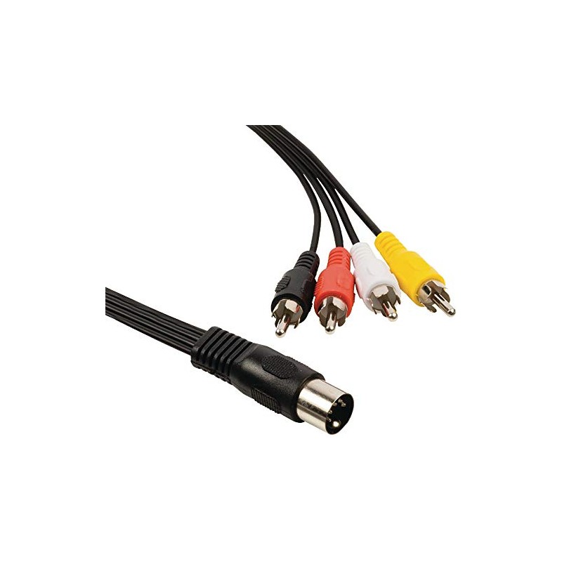 CABLE STOP 5 Pin DIN to 4 RCA PHONO MALE