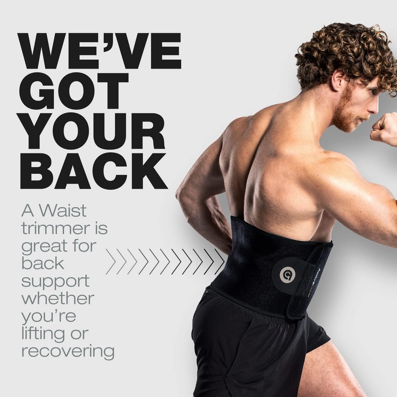 ActiveGear Waist Trimmer Belt for Stomach and Back Lumbar Support,