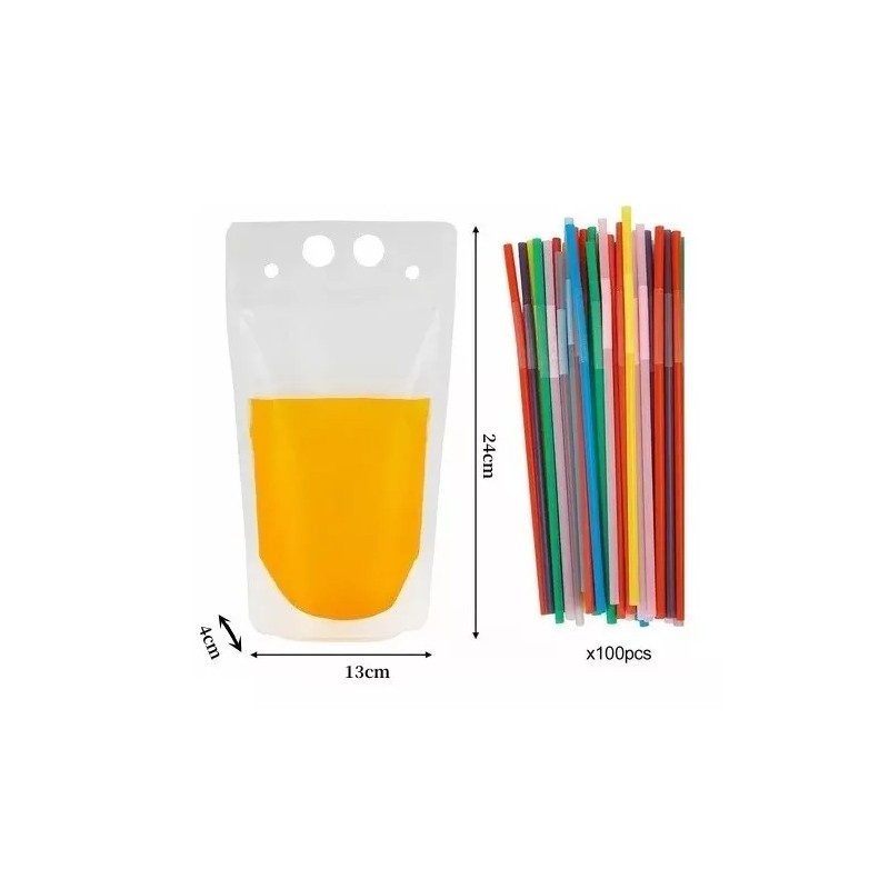 utensilios camping/utensilios cocina para acampar 100 Pcs Bolsa De Bebida