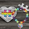 MYOSPARK Autism Puzzle 7 Chakra Beads Elastic Bracelet Autism Awareness