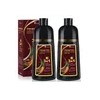 2 Pzs Shampoo Con Tinte Cubre Canas Extracto Plantas
