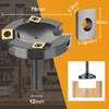 SpeTool Face Milling Cutter 12 mm Shank 75 mm Cutting