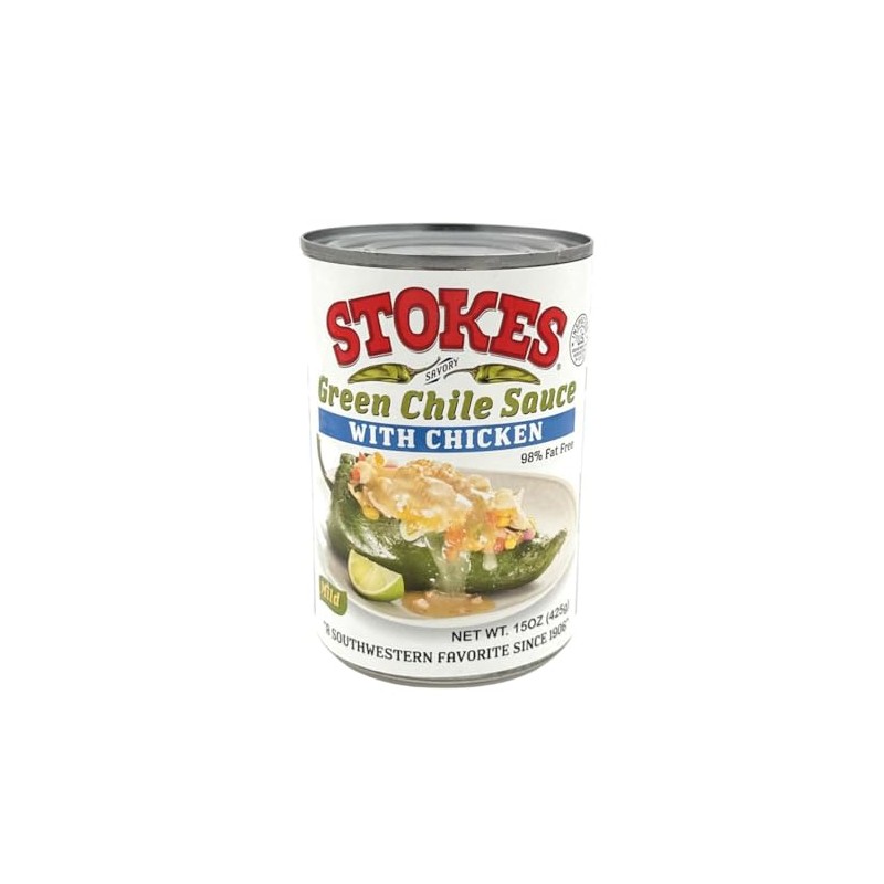 Stokes Green Chili with Chicken (12 Cans)