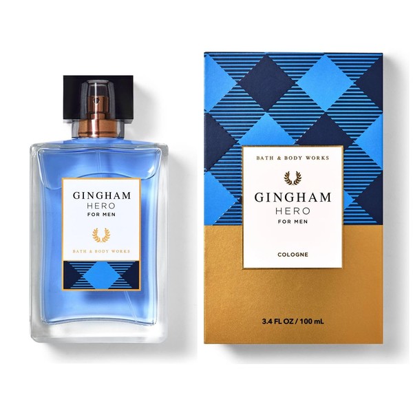 Bath and Body Gingham Hero Cologne for Men | 3.4