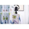 BOYOUTH Colorful Butterfly Pattern Print White Sheer Voile Curtains,Rod Pockets