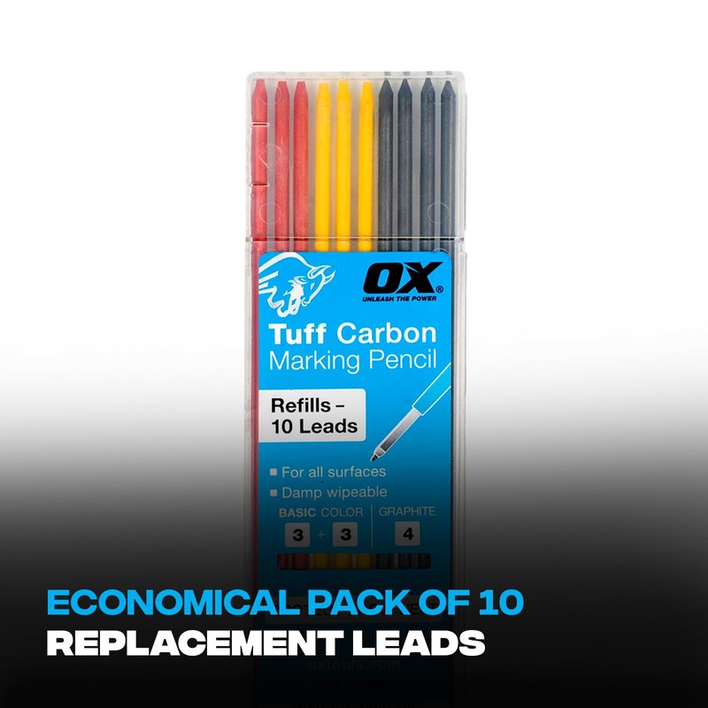 OX Tuff Carbon - Basic Colour & Graphite Lead (10pk)