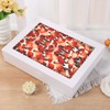 PFAMKEER 12pcs 19x14x4 inch Cake Boxes with Window，White Rectangle Sheet