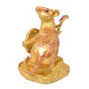 fengshuisale Golden Rat Holding Coin with Your Luck Has Arrived