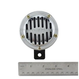 JC Performance Parts USA Universal 12v 6v or 24v Compact Vented Motorcycle, Car, Truck Horn Chrome or Black Vintage Style