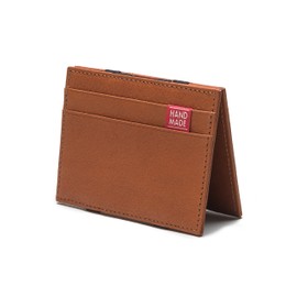 Magic Wallet - The Hip Flask Wallet - Men's Genuine Leather Wallet, Cognac, purse