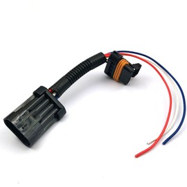 DEVMO 3-Wire Tail Light Power Harness Compatible with 2015-2021 Polaris RZR 900 1000 XP Turbo Light Whip Brake Light License Plate Light 3 Wire Power Connector