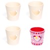 Ceramic Heart Tealight Holders for Kids to Paint & Decorate