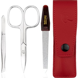 marQus Manicure Set 3-Piece Travel Set with File from Solingen Nail Care Set Nail Scissors Set and Nail Set