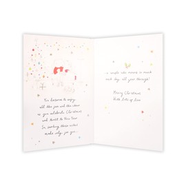 Clintons: Son and Daughter in Law Pencil Couple And Trees Christmas Card, Multi-Colour, 155 x 235, 1182047