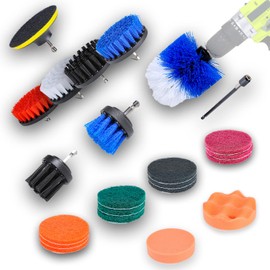 Emilio's Drill Brush Attachment (7 Brush Attachments) – Cleaning Brushes for the Drill & Brush Attachment Cordless Screwdriver – Drill Brush Set