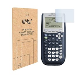 Tempered Glass Display Protection Film Compatible with Texas Instruments TI 84 Plus (2 pcs.)