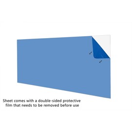 SIBE-R PLASTIC SUPPLY - CLEAR ACRYLIC PLASTIC PLEXIGLASS SHEET - 1/8" 24"X36"