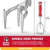 Garden Weasel Double-Sided Garden Cultivator/Tiller | Cultivate, Till, Break Up
