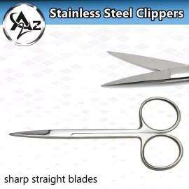 A2Z Scilab Toe Nail Scissors Cuticle Clipper Straight Fine Arrow Point 4.5" Pedicure