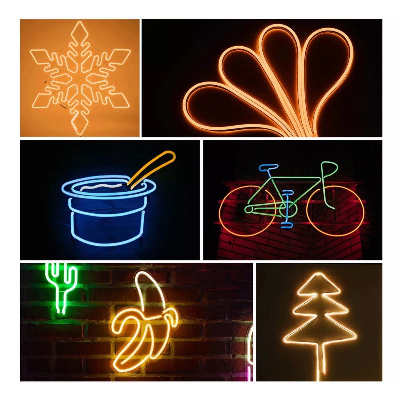 Tutu 5m Tira De Neón Impermeable Flexible Luces Led De