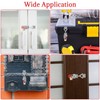 Pack of 8 Tension Clasps, Metal Crate Lock Adjustable with