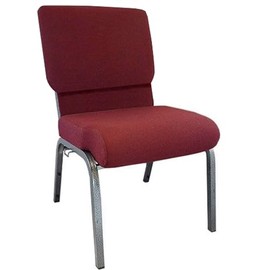 Flash Furniture Advantage Maroon Church Chair 20.5 in. Wide
