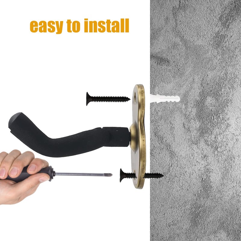 Midyrrg Electric Guitar Wall Mount Angled Guitar Wall Hangers Metal